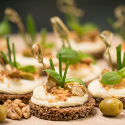 Cheese And Olives Canape