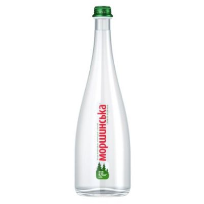 Sparkling Water In A Glass Bottle